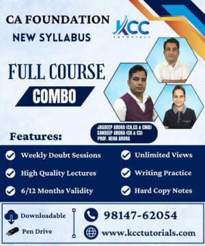 Best & Most Affordable CA Foundation New Syllabus Video Lectures By CA Jagdeep Arora Sir, CA Sandeep Arora Sir & Neha Arora Mam