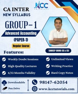 Best & Most Affordable Video lectures and live online classes by Sandeep Arora Sir for Advanced accounting group 1. Sandeep Sir teaches the advanced accounting subjects with great clarity