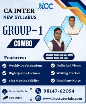 Best & Top and Most Affordable Video lectures for CA Inter Group 1 in India by CA Jagdeep Arora and CA Sandeep Arora Sir