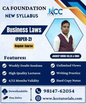 Best & Most Affordable Video lectures and live online classes by Jagdeep Arora Sir for Business Laws. Jagdeep Sir teaches the Business Laws subject with great clarity