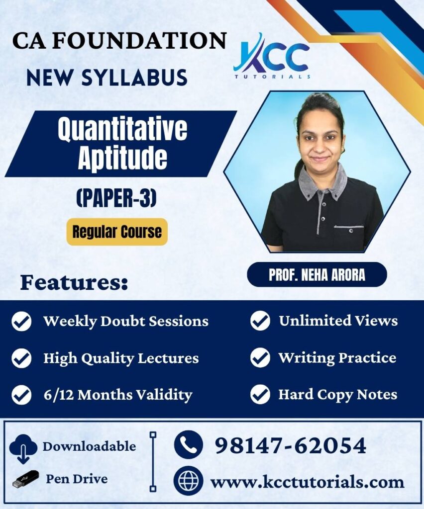 Best and Affordable CA Foundation Quantitative Aptitude Classes