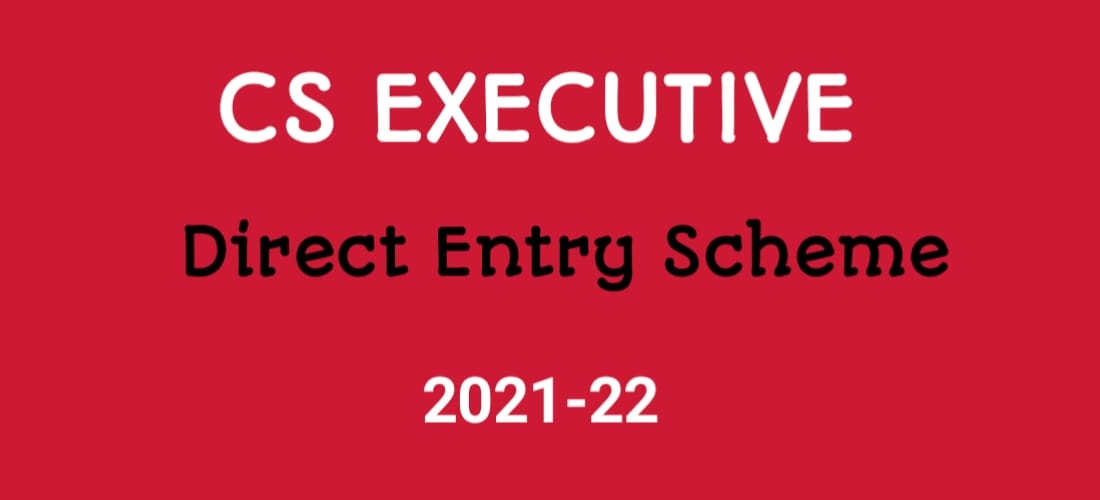 CS Executive Direct Entry Scheme