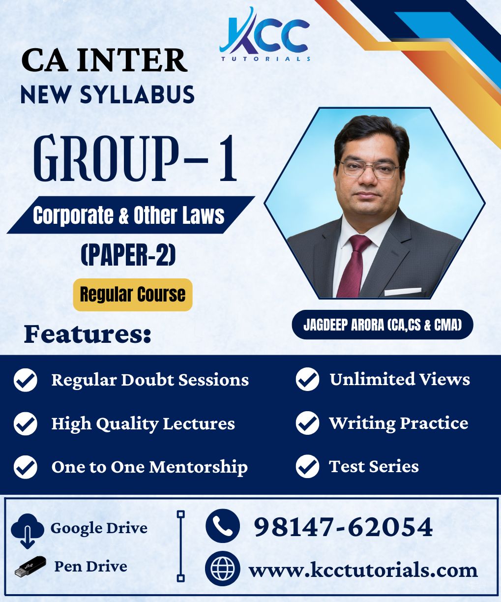 CA Inter Best Law Teacher for 2025 Exams New Syllabus Attempt