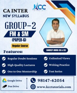 CA Intermediate - Paper 6 - Financial Management & Strategic Management(FMSM)(New Syllabus)