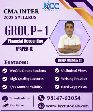 Best CMA Inter Financial Accounting Online Pen Drive video Lectures Classes