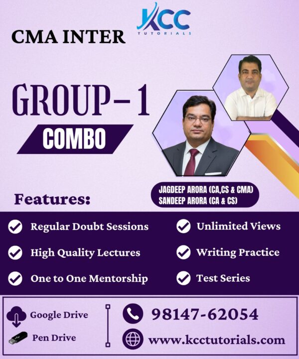 Best CMA Inter Group 1 online video lectures classes