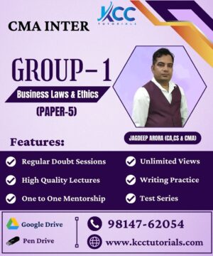 Best CMA Inter Laws & Ethics Online Video lectures