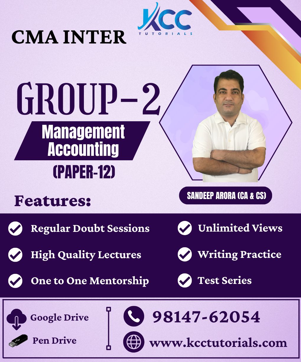 Best & Affordable CMA Inter Management Accounting Classes