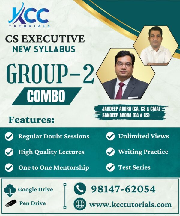 CS Executive Group 2 New Syllabus, exams pattern in 2026