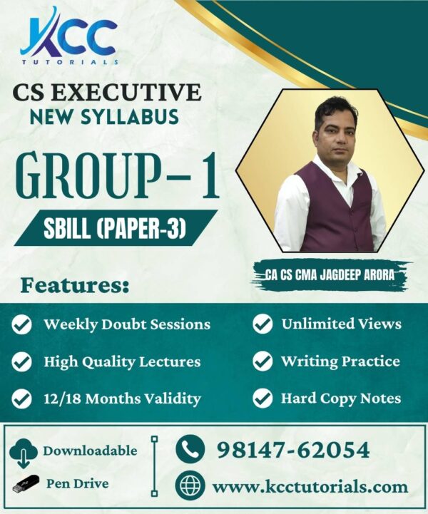 CS Executive SBILL Online Video Lectures Classes