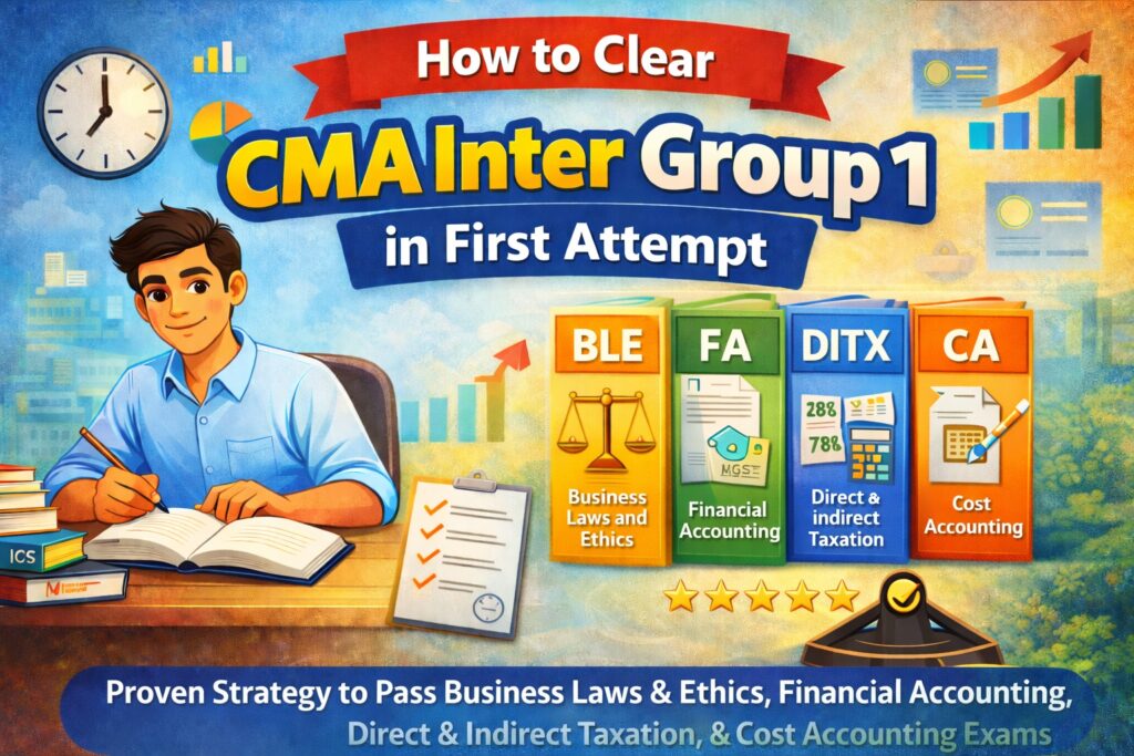 How to Clear CMA Inter Group in First Attempt - KCC Tutorials