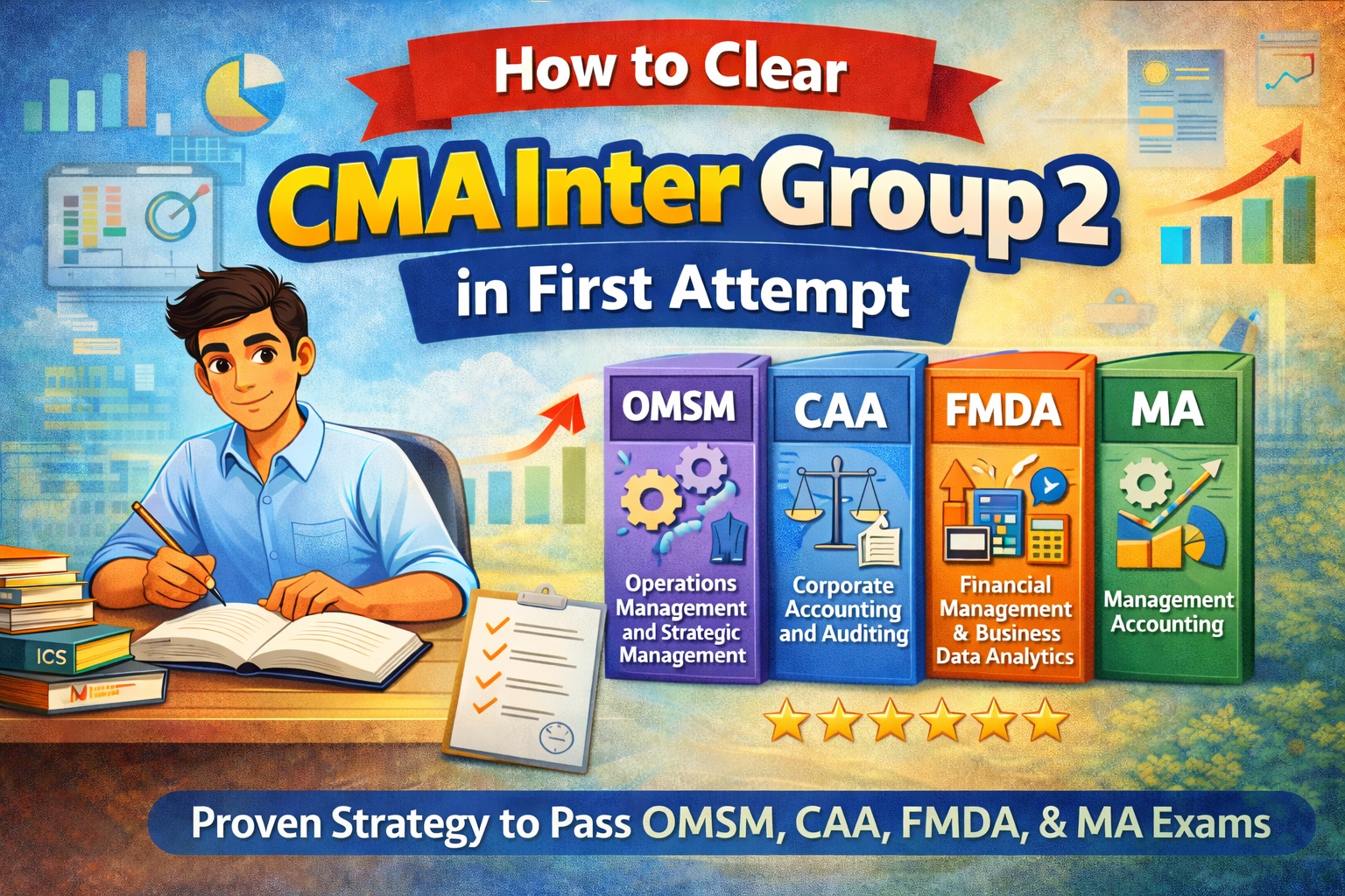 How to Clear CMA Inter Group 2 in First Attempt - KCC Tutorials