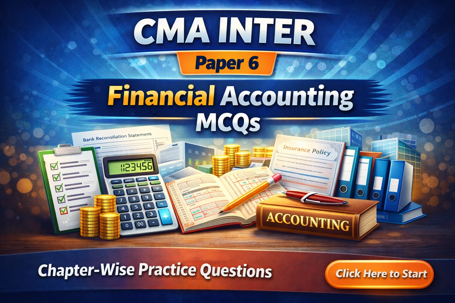 Inter Paper CMA Inter Paper 6 Financial Accounting Important MCQs Tests - KCC Tutorials